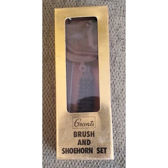 Vintage Made in Japan Grants Brush and Shoehorn Set in Original Box Seahorses - Picture 7 of 12